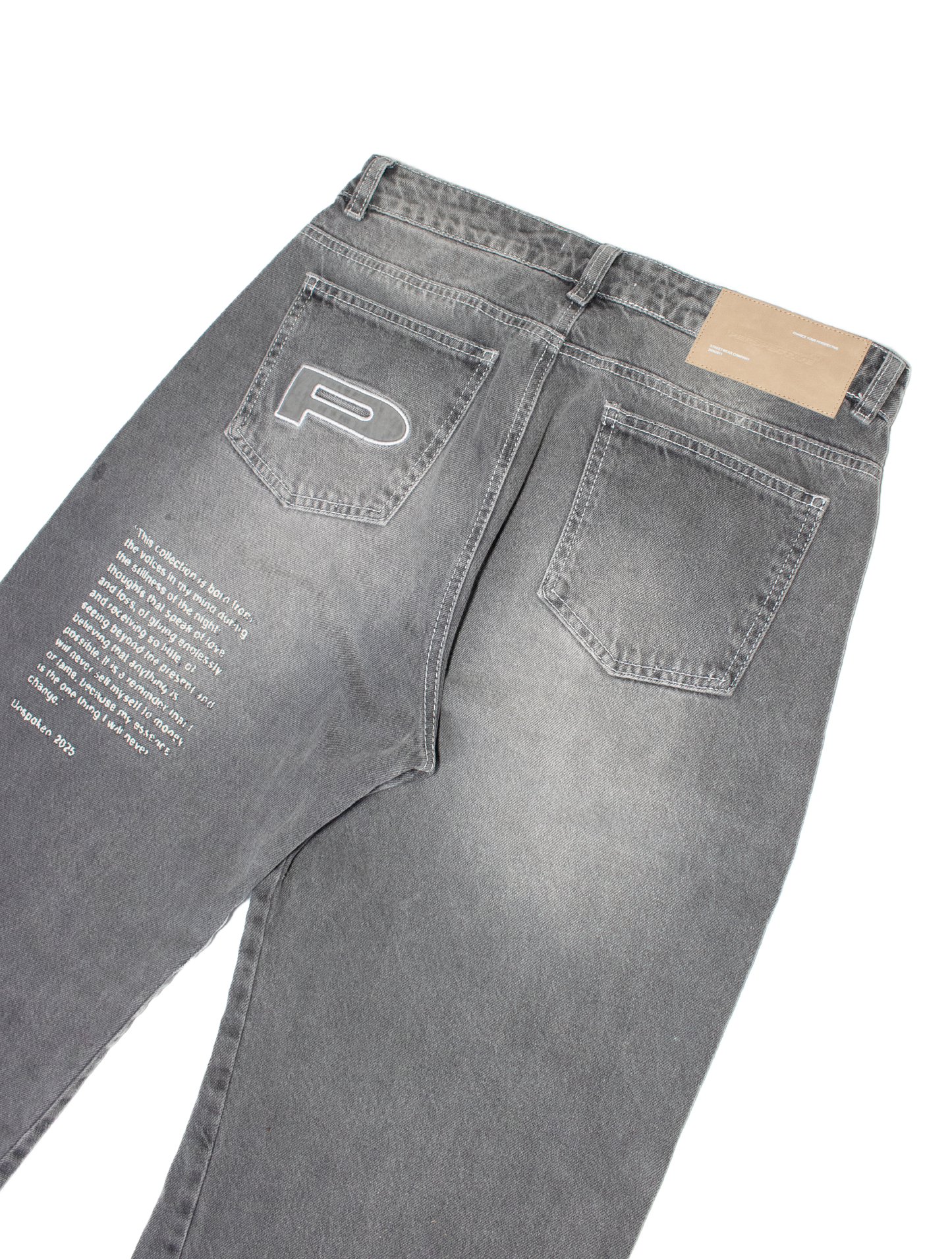 “UNSPOKEN” flair jean