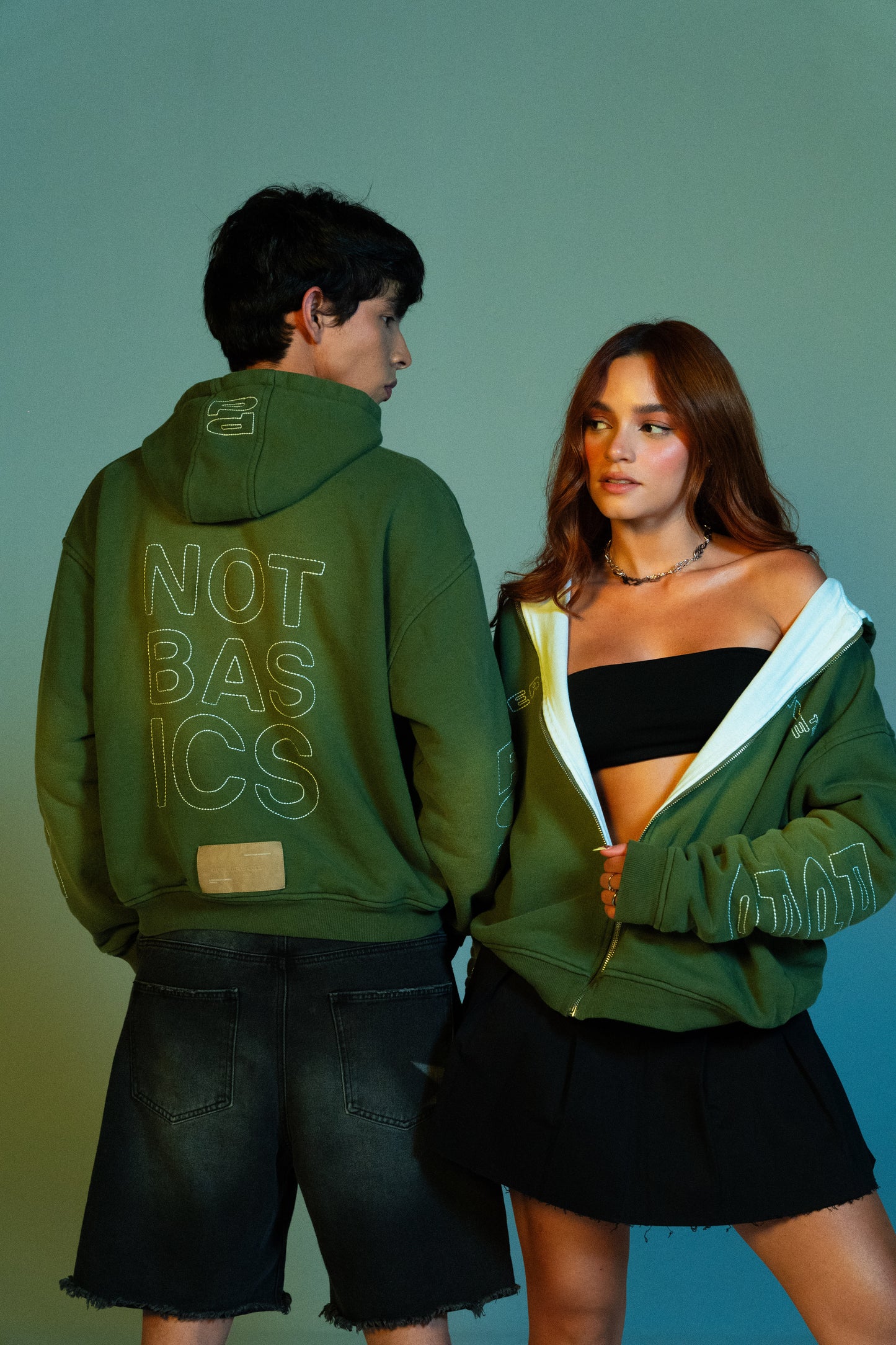 Unbasic Greenish Hoodie 07