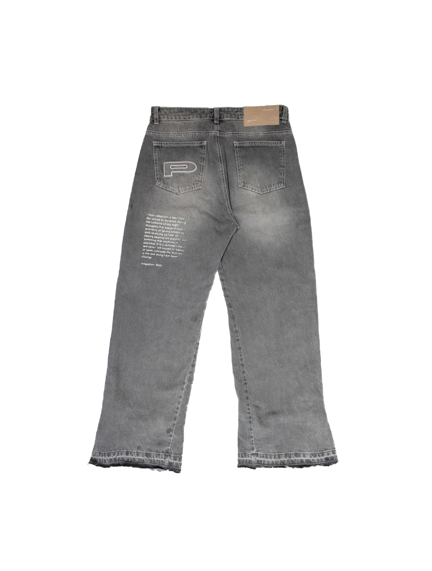 “UNSPOKEN” flair jean
