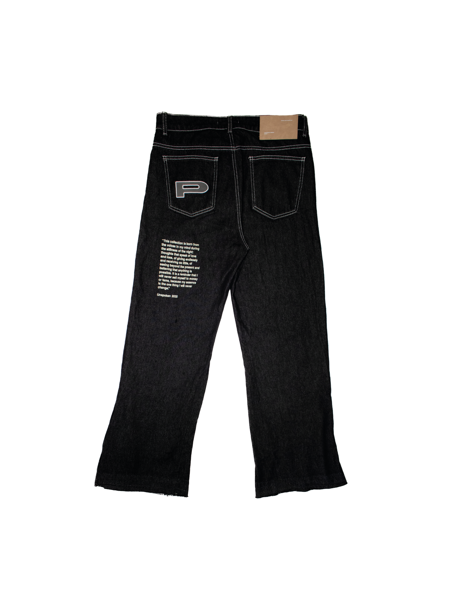 “UNSPOKEN” flair jean (friends & family)
