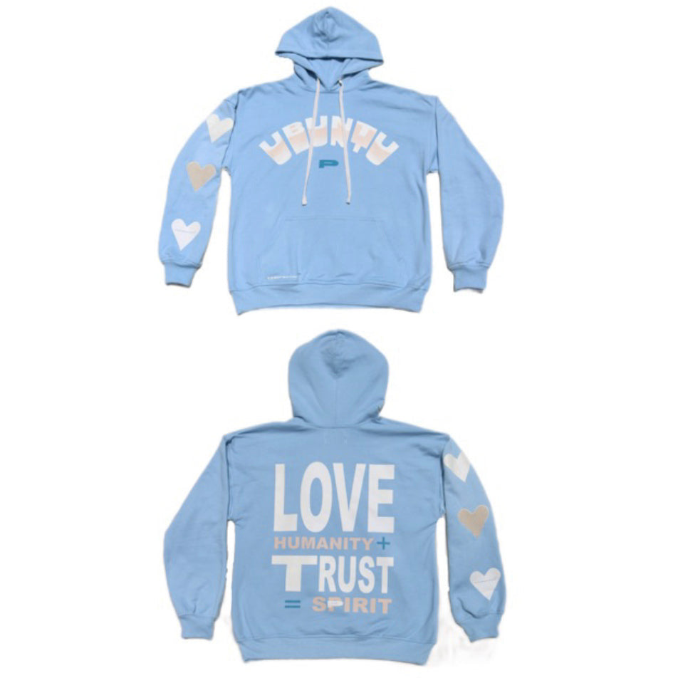 Blue love hoodie